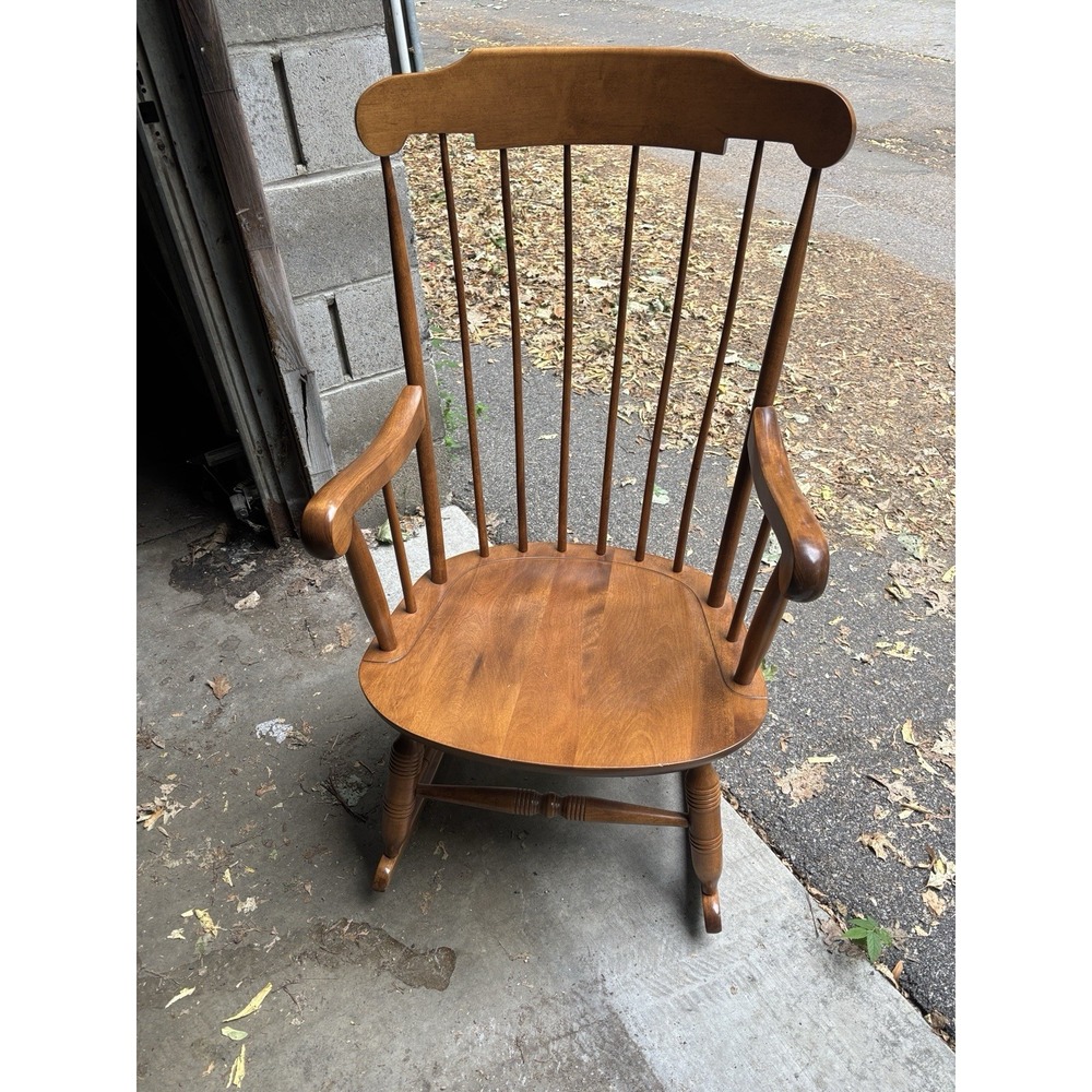 Vintage Nichols & Stone Rocking Chair Made In USA